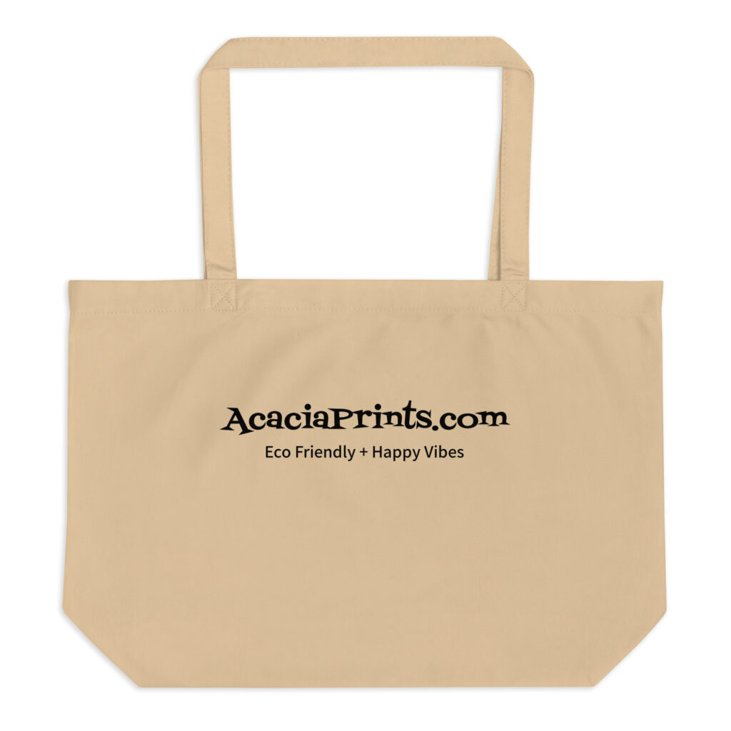 Large organic tote bag