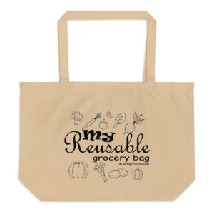 Large organic tote bag